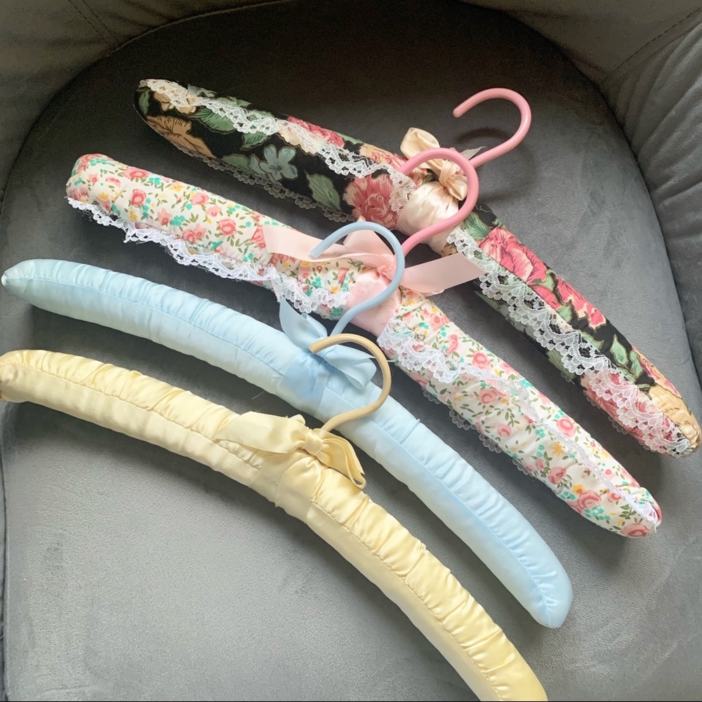 Satin fabric display hangers